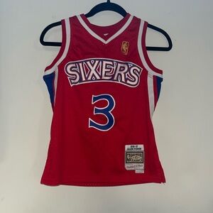 NBA Philadelphia 76ers Allen Iverson Retro Jersey Youth Small